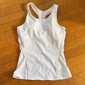 White Racerback Tank Top